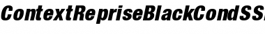 Download ContextRepriseBlackCondSSK Italic Font Title Preview