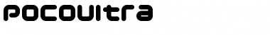 Download PocoUltra Regular Font Title Preview