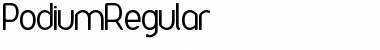 Download Podium Regular Font Title Preview