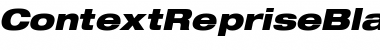 Download ContextRepriseBlackExpSSK Bold Italic Font Title Preview