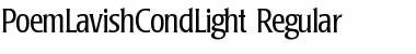 Download PoemLavishCondLight Regular Font Title Preview
