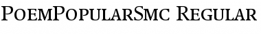 Download PoemPopularSmc Regular Font Title Preview