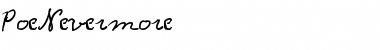 Download PoeNevermore Regular Font Title Preview