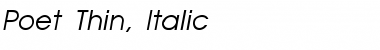 Download AvantGarde-Thin-Italic Regular Font Title Preview