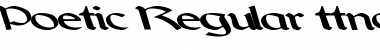 Download Poetic Regular Font Title Preview