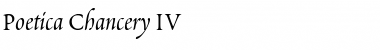 Download Poetica ChanceryIV Italic Font Title Preview