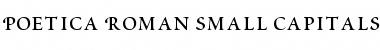 Download Poetica RomanSmallCaps Regular Font Title Preview