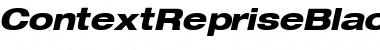 Download ContextRepriseBlackExpSSK Italic Font Title Preview