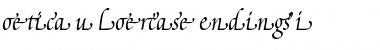Download Poetica SuppLowercaseEndI Italic Font Title Preview