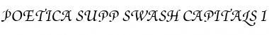 Download Poetica SuppSwashCapsI Italic Font Title Preview