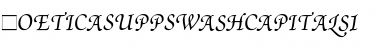 Download PoeticaSuppSwashCapitalsI RomanItalic Font Title Preview