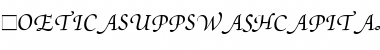 Download PoeticaSuppSwashCapitalsII RomanItalic Font Title Preview