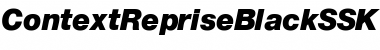 Download ContextRepriseBlackSSK BoldItalic Font Title Preview