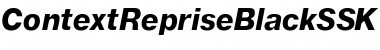 Download ContextRepriseBlackSSK Italic Font Title Preview