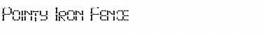Download Pointy Iron Fence Regular Font Title Preview