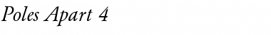 Download Poles Apart 4 Italic Font Title Preview