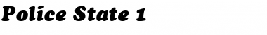 Download Police State 1 Italic Font Title Preview