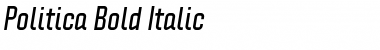 Download Politica Bold Italic Font Title Preview