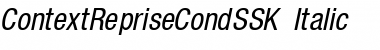 Download ContextRepriseCondSSK Italic Font Title Preview