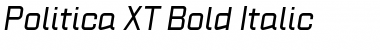 Download Politica XT Bold Italic Font Title Preview