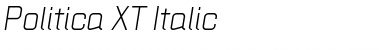 Download Politica XT Italic Font Title Preview