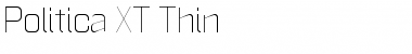 Download Politica XT Thin Font Title Preview