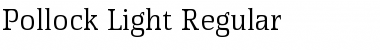 Download Pollock-Light Regular Font Title Preview