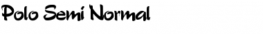 Download Polo Semi Regular Font Title Preview