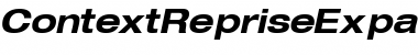 Download ContextRepriseExpandedSSK BoldItalic Font Title Preview