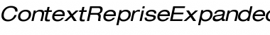 Download ContextRepriseExpandedSSK Italic Font Title Preview