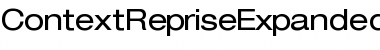 Download ContextRepriseExpandedSSK Regular Font Title Preview