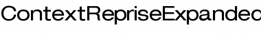 Download ContextRepriseExpandedSSK Regular Font Title Preview