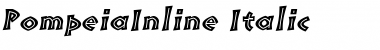Download PompeiaInline RomanItalic Font Title Preview