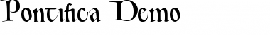 Download Pontifica Demo Regular Font Title Preview