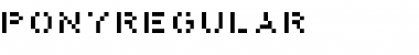 Download PonyRegular Regular Font Title Preview