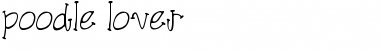 Download poodle lover normal Font Title Preview
