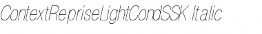 Download ContextRepriseLightCondSSK Italic Font Title Preview