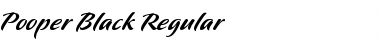 Download Pooper Black Regular Regular Font Title Preview