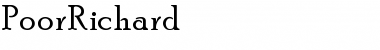 Download PoorRichard Regular Font Title Preview