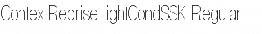 Download ContextRepriseLightCondSSK Regular Font Title Preview