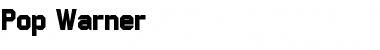Download Pop Warner Regular Font Title Preview
