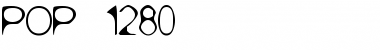 Download POP. 1280 Regular Font Title Preview