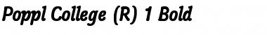 Download Poppl-College One BQ Bold Font Title Preview