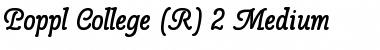Download Poppl-College Two BQ Medium Font Title Preview
