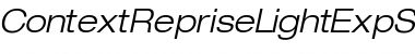 Download ContextRepriseLightExpSSK Bold Italic Font Title Preview