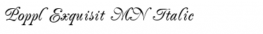 Download Poppl Exquisit MN Italic Font Title Preview