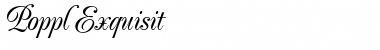 Download Poppl-Exquisit RomanItalic Font Title Preview