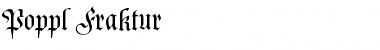 Download Poppl-Fraktur BQ Regular Font Title Preview