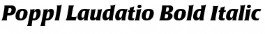 Download Poppl-Laudatio Italic Font Title Preview
