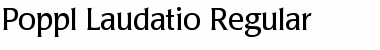 Download Poppl-Laudatio Regular Font Title Preview
